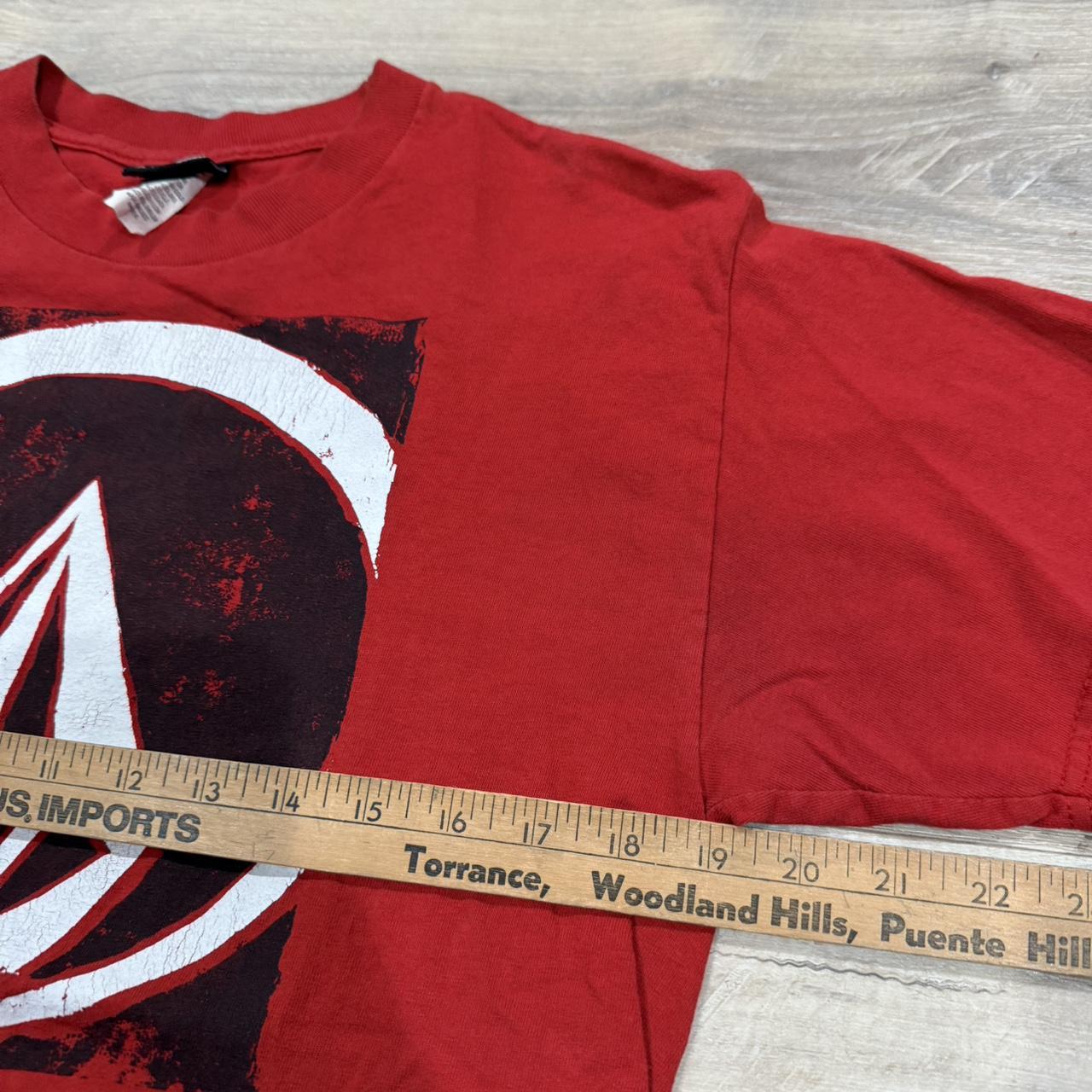 Volcom Men's T-shirt - Red - M – Volcom red and w… - image 4