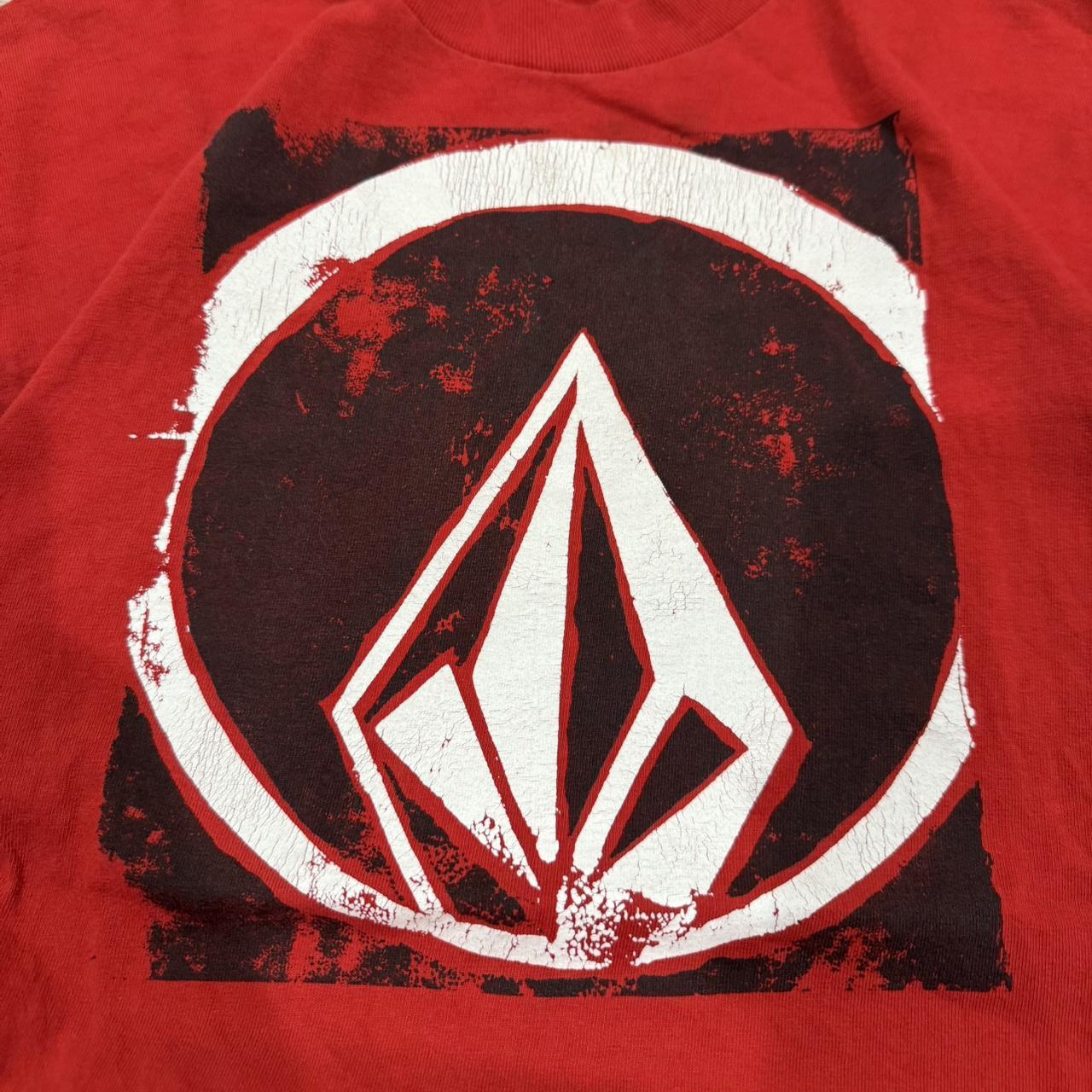 Volcom Men's T-shirt - Red - M – Volcom red and w… - image 2