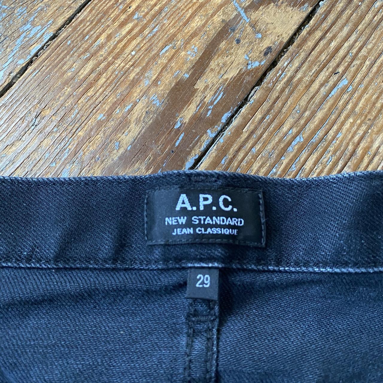 APC new standard jeans in black • size 29 • slim fit... - Depop