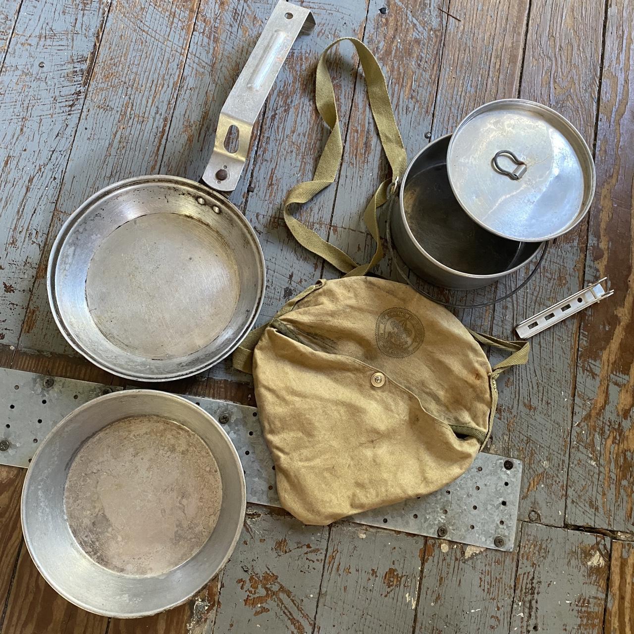 vintage Boy Scouts camping cook kit for cooking over... Depop