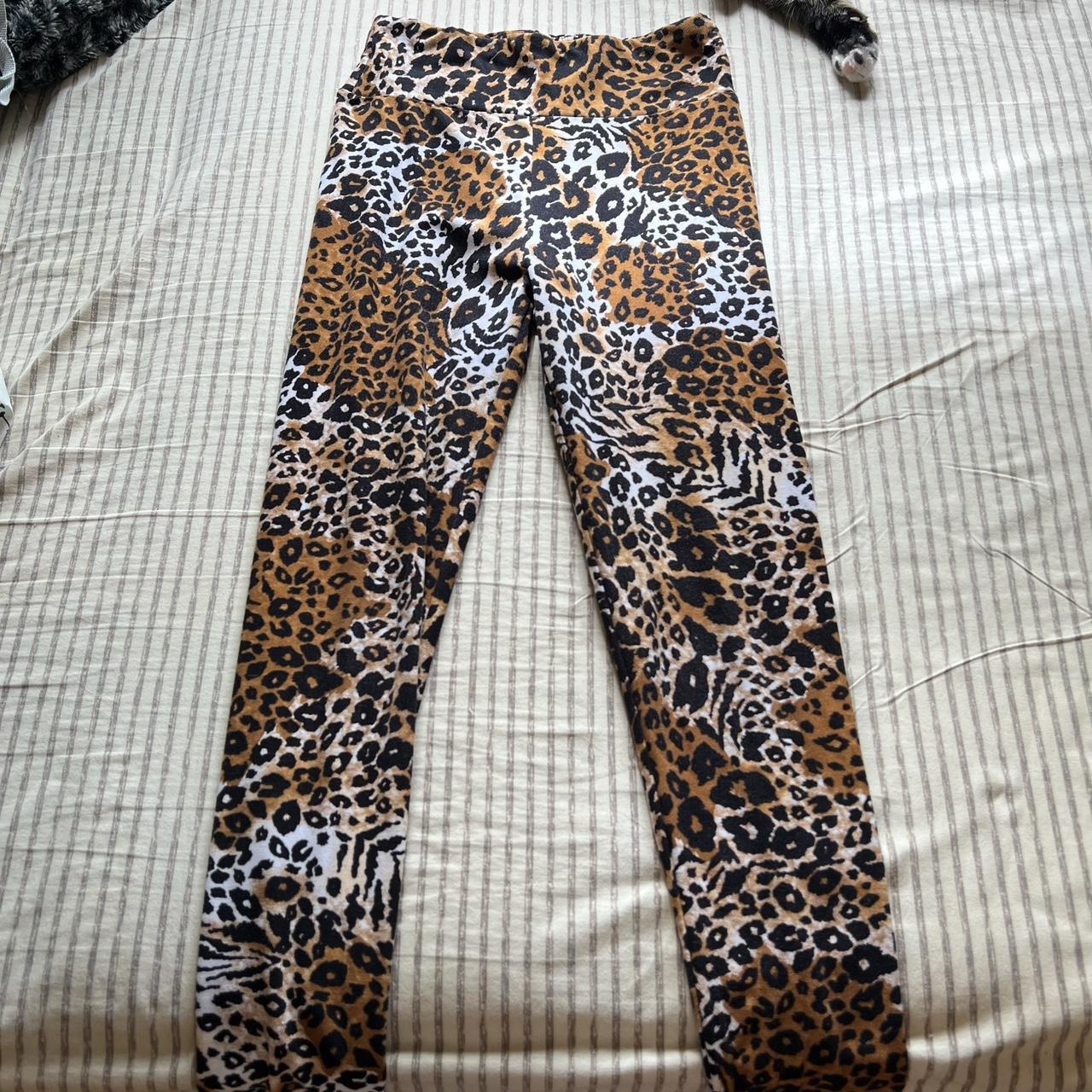 Full length cheetah print leggings. So soft, softest - Depop