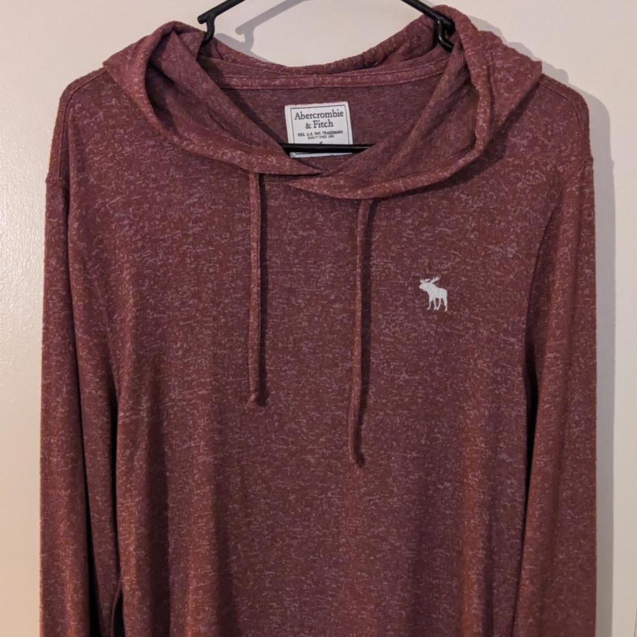 Abercrombie maroon online hoodie