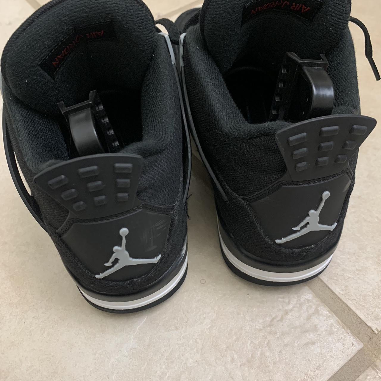 OFF WHITE MUSLIN JORDAN 5s(10), BLACK CANVAS JORDAN... - Depop