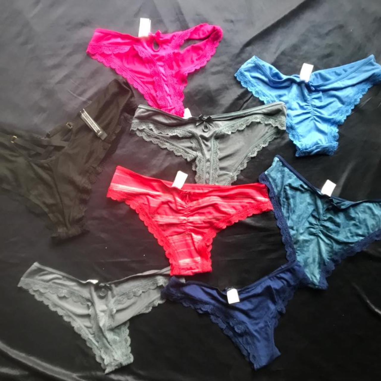 Assorted Victoria Secret Panties mix lot of 5 Sizw S-XL - Depop