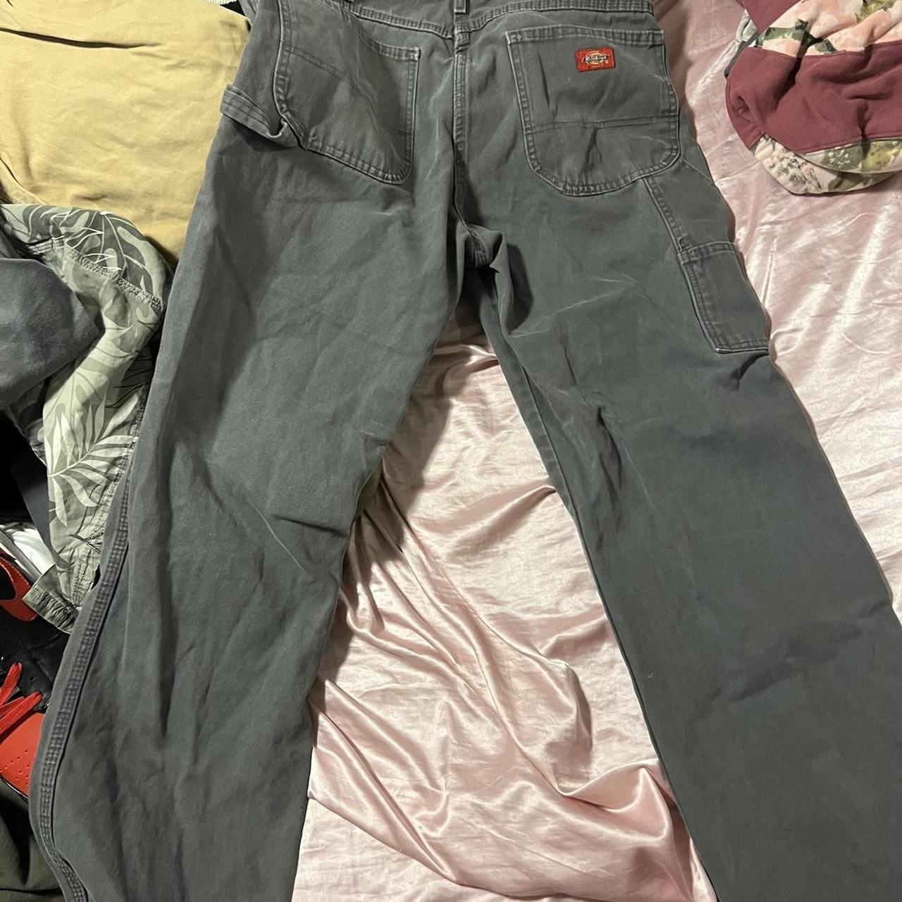 Dickies Men's Grey and Navy Jeans (2)