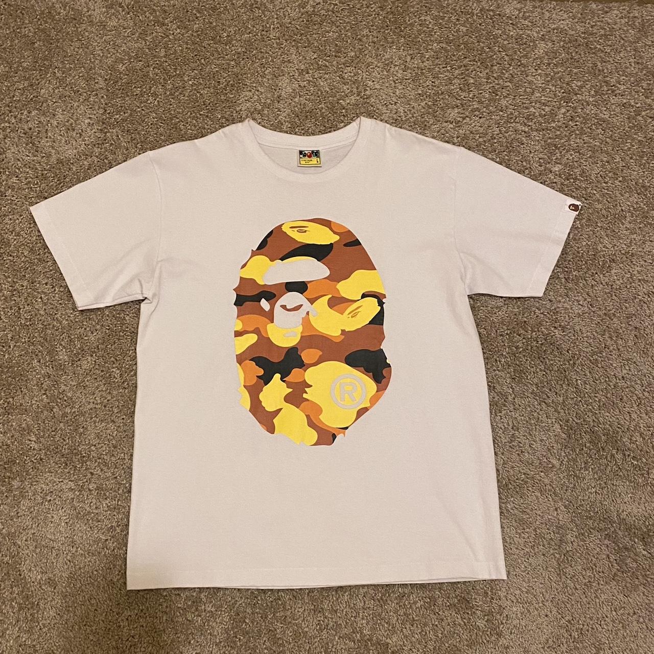 Bape t shirt orange hotsell