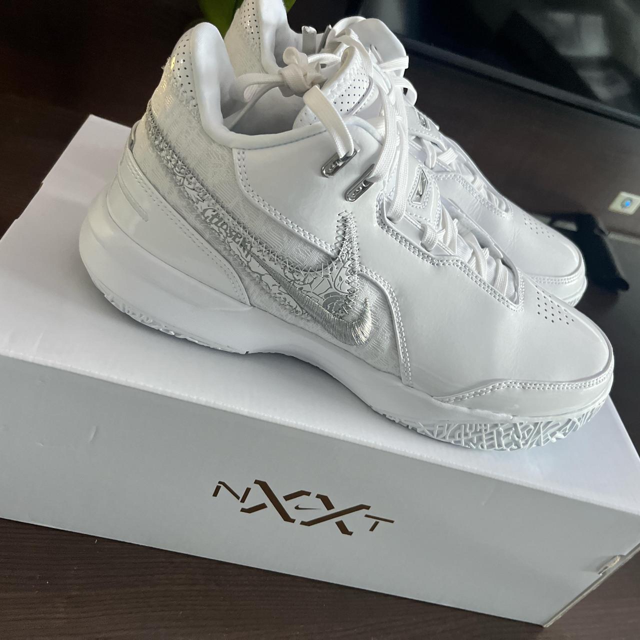LEBRON NXXT GEN AMPD white/lt smoke grey Size 8.5 | Depop