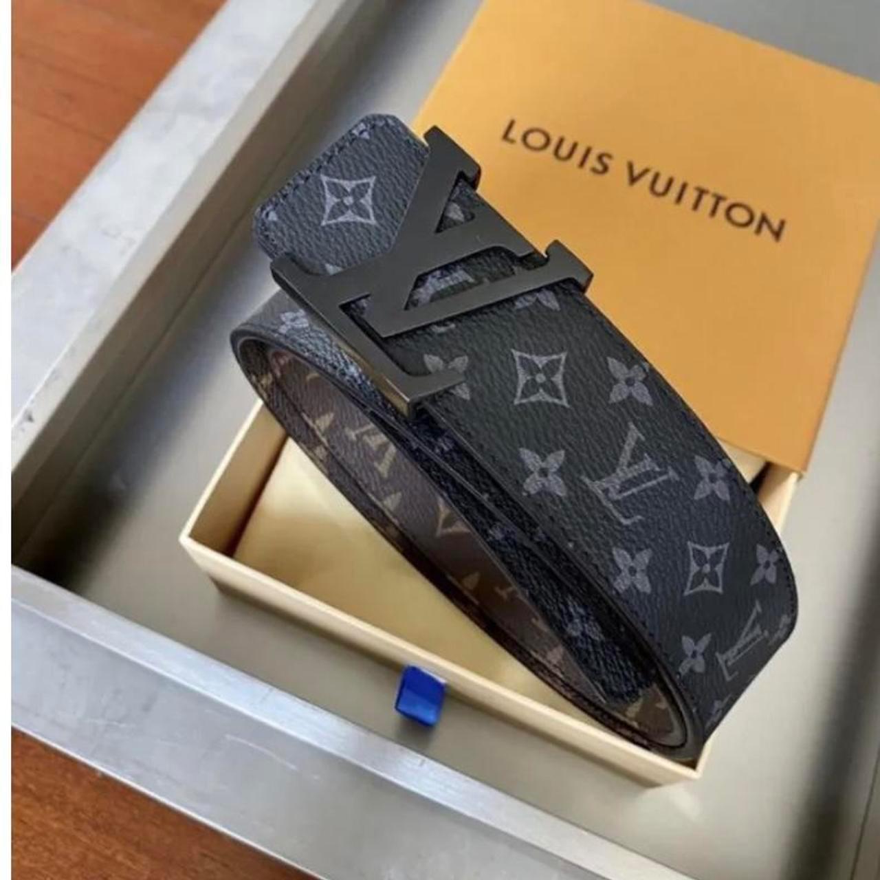 louis vuitton mens belt black buckle