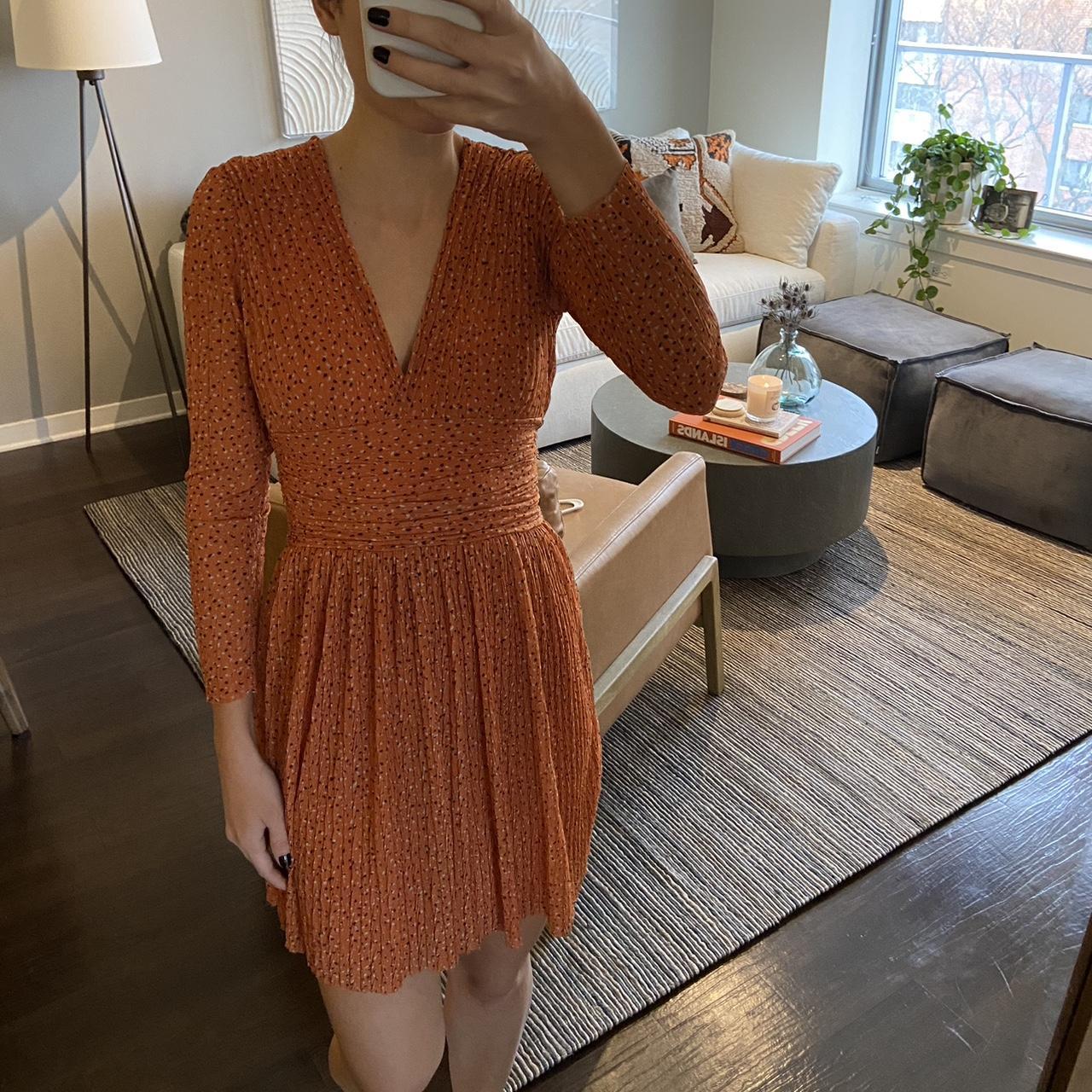 French connection orange clearance dress