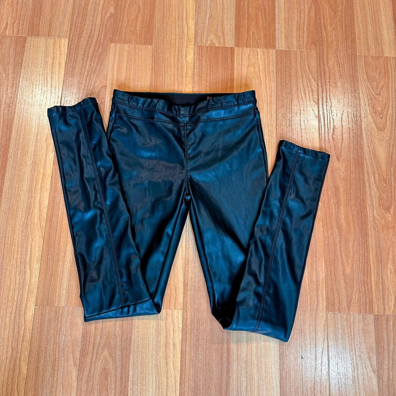 Lysse New York Faux Leather Leggings Black Sized - Depop