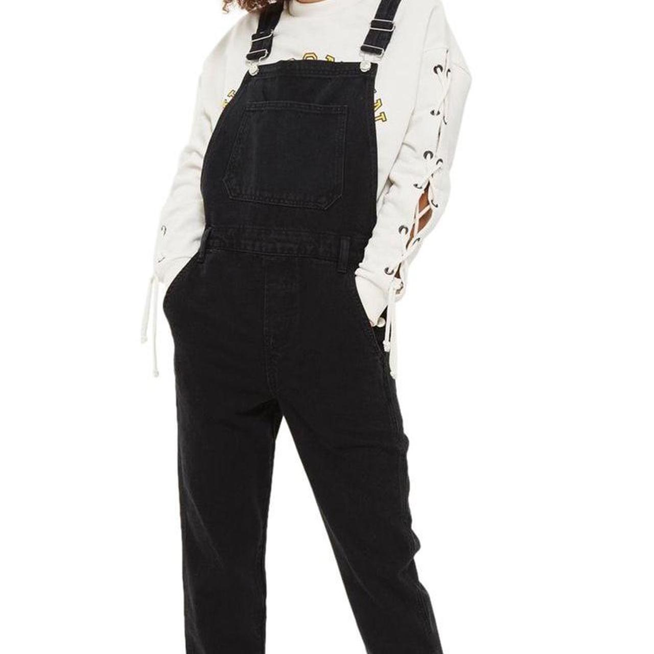 Women's Black Dungareesoveralls Depop