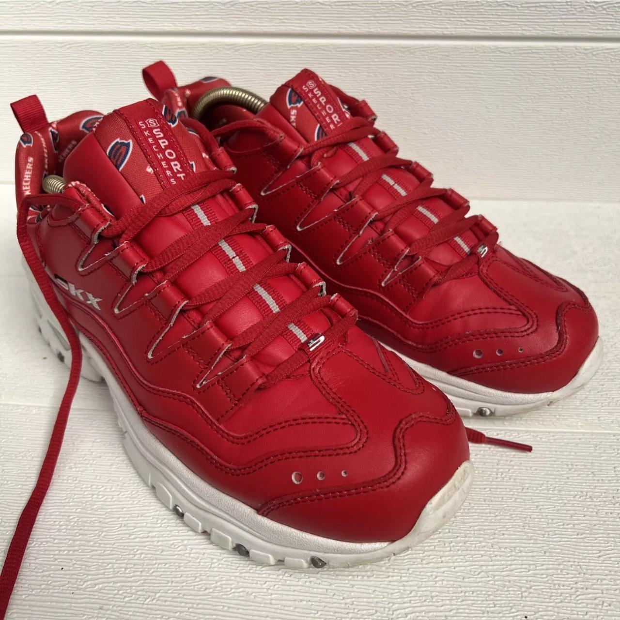 Women's Skechers Energy Retro Vision Shoes Red Depop - Main Image