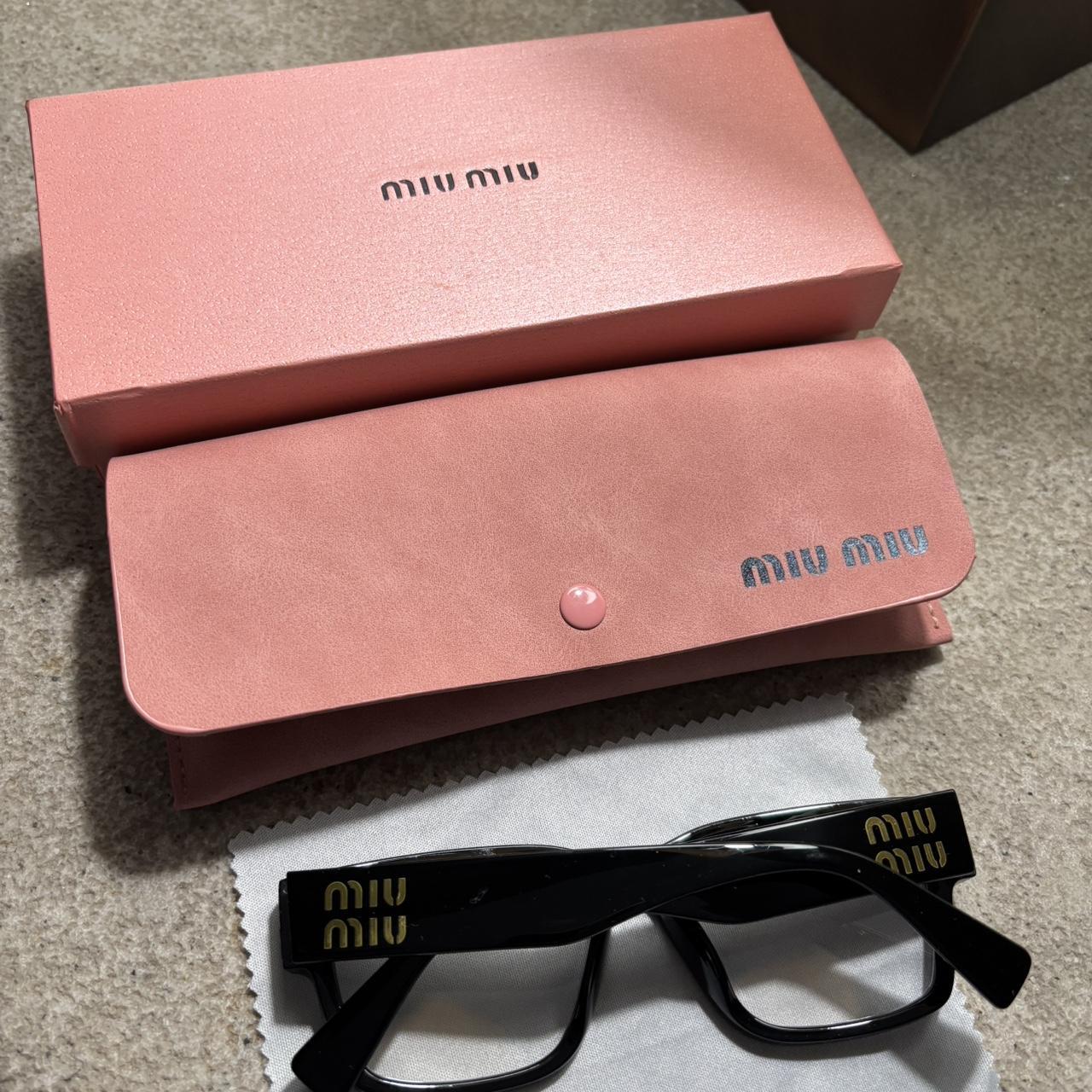 Women's Sunglasses - Black/Pink – Miu Miu Sunglas… - image 1