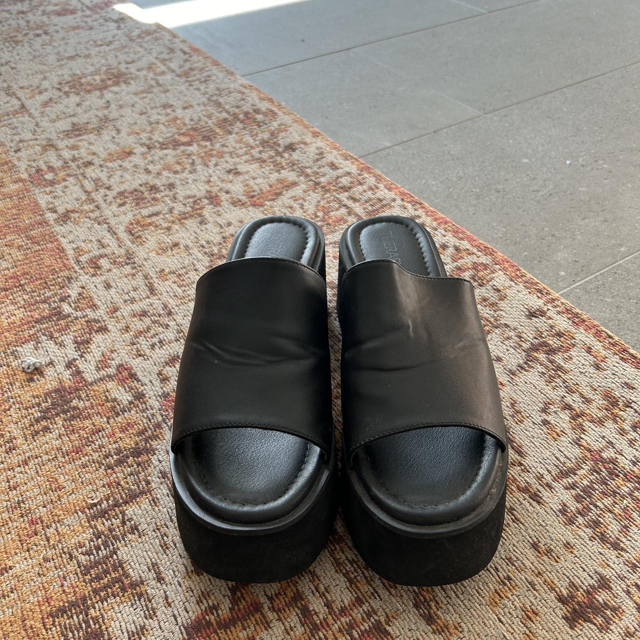 Therapy Chunky Platform Sandals Size 10.5 - Depop