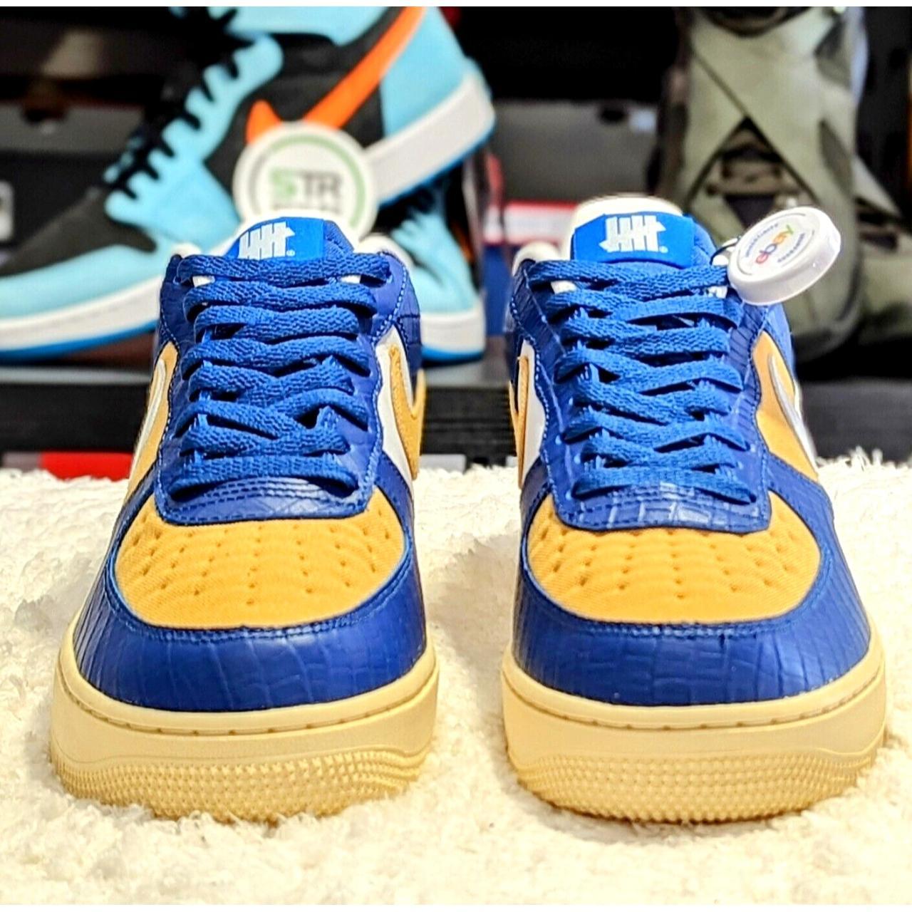 Nike Air Force 1 Low Undefeated 5 On It Blue Yellow | Depop
