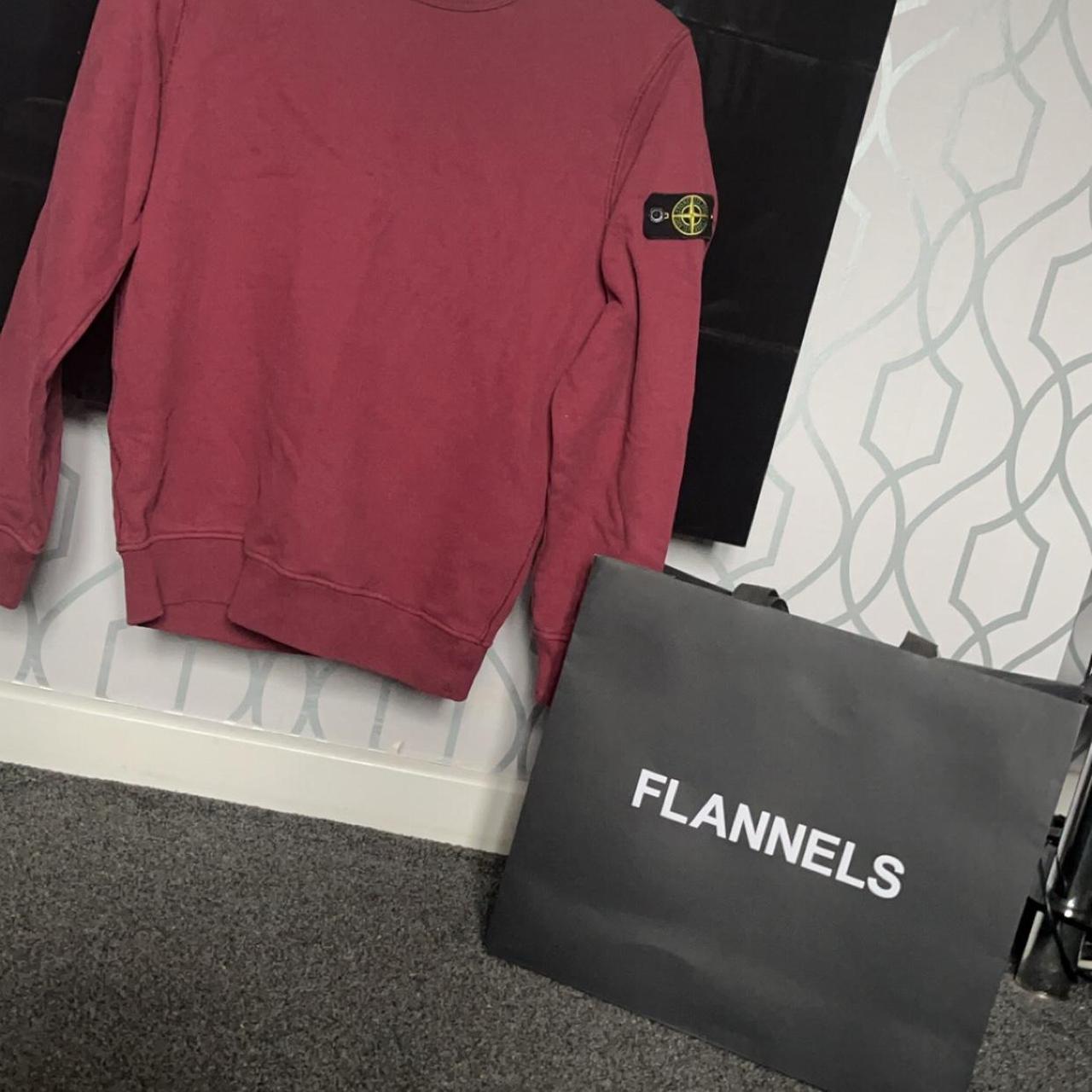 stone island juniors burgundy jumper size 12 Depop