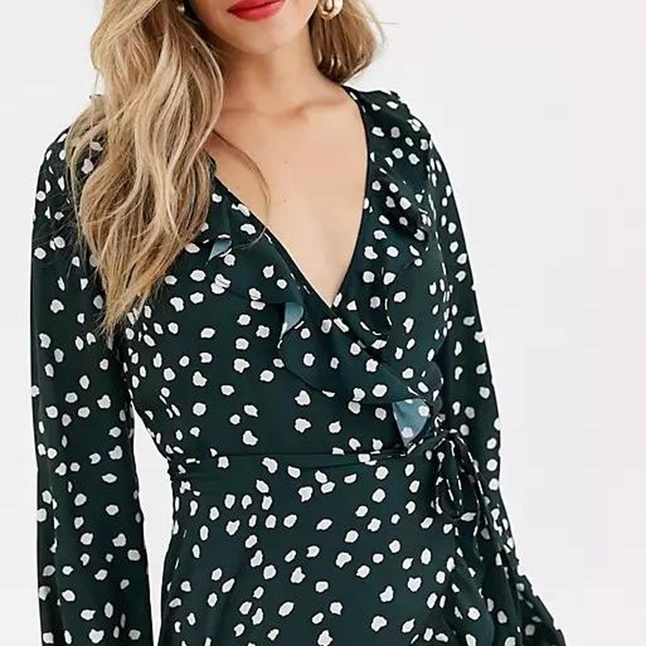 Lipsy London wrap polka dot dress Worn a few Depop