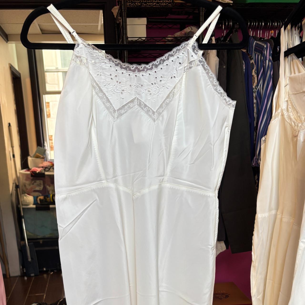 Barbizon Women's Slip Dress - White - 16 – Vintag… - image 1