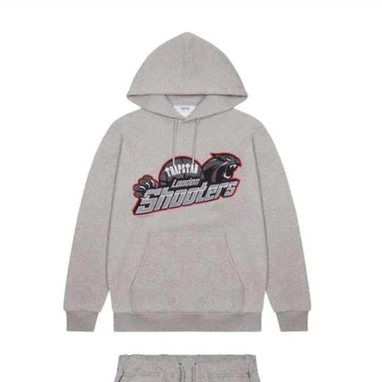 grey and red trapstar shooters tracksuit (2nd hand) Depop