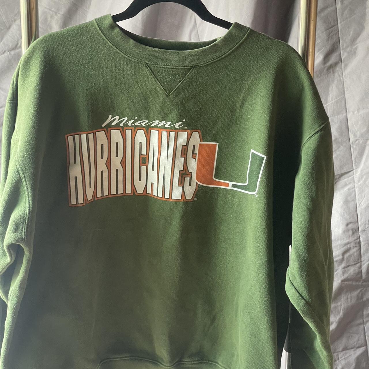 Vintage Miami Hurricanes green and orange Depop