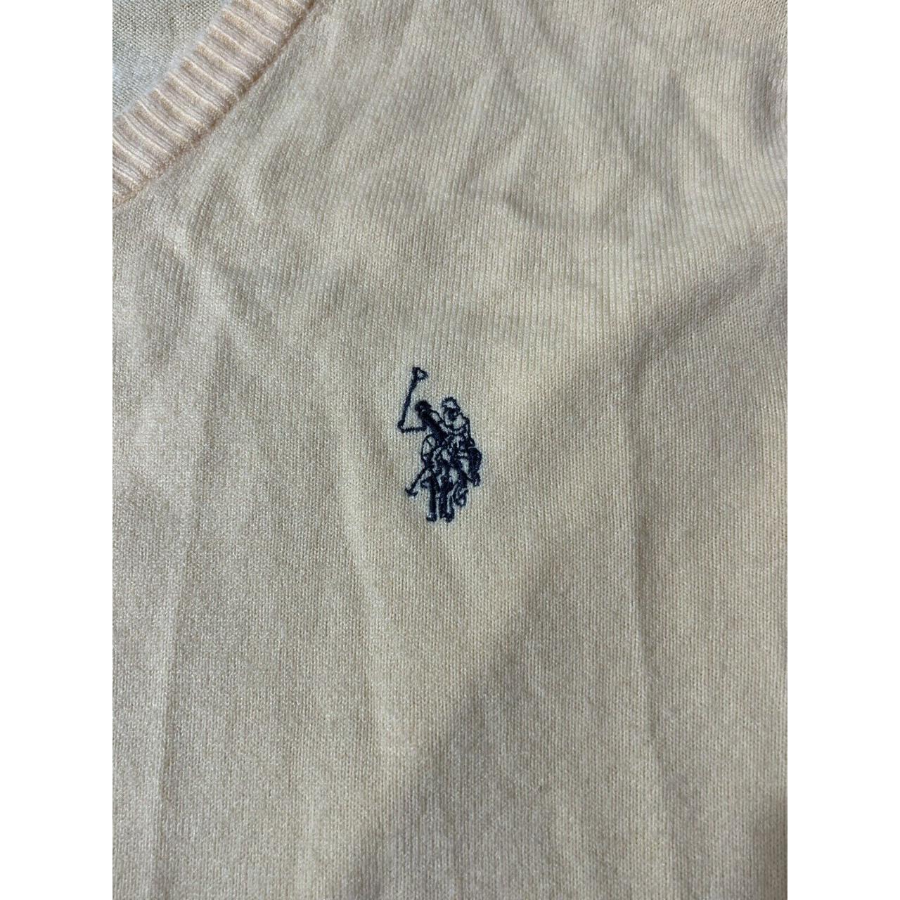 U.S. Polo Assn V-Neck Sweater Men's Large Pony... - Depop