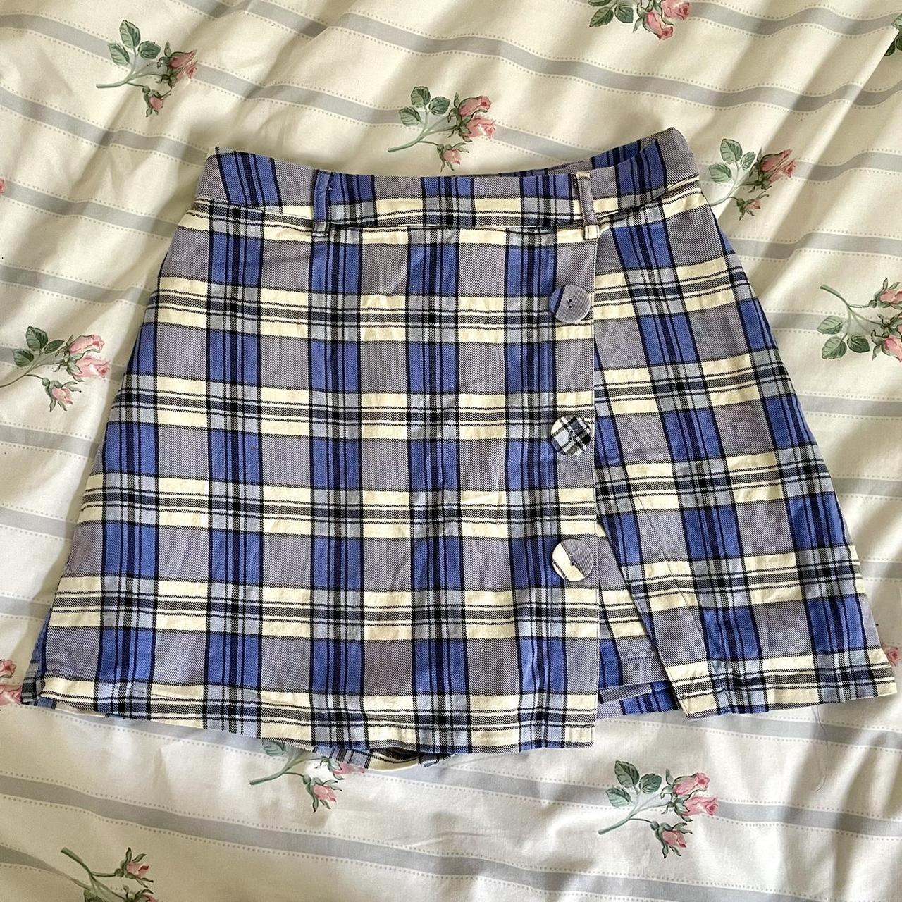 dangerfield plaid mini skort - perfect with a cute... - Depop