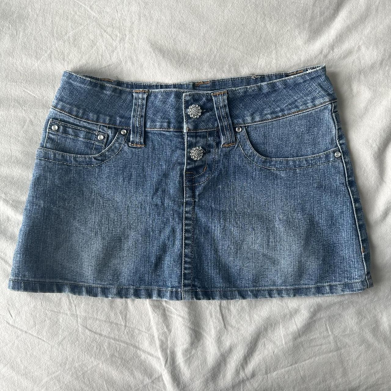 y2k denim mini skirt by the brand hydraulic 🌟 has... - Depop