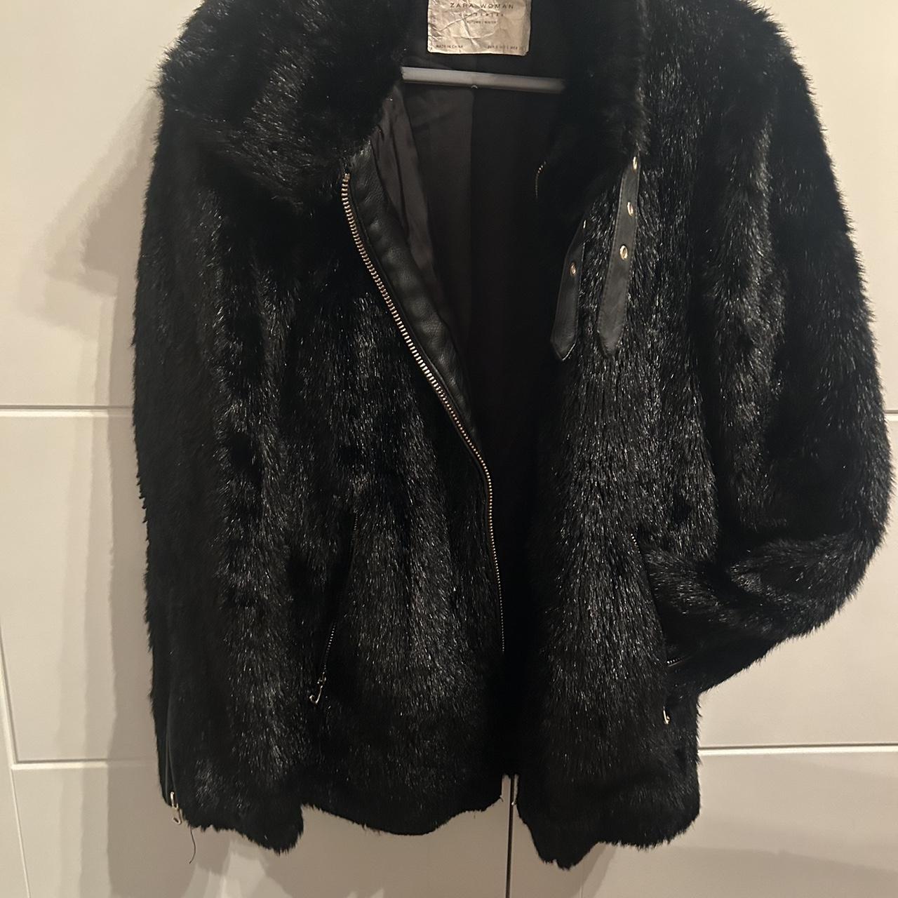 Faux Fur Zara Ladies Leather Jacket Zara Gorgeous Faux Fur/leather