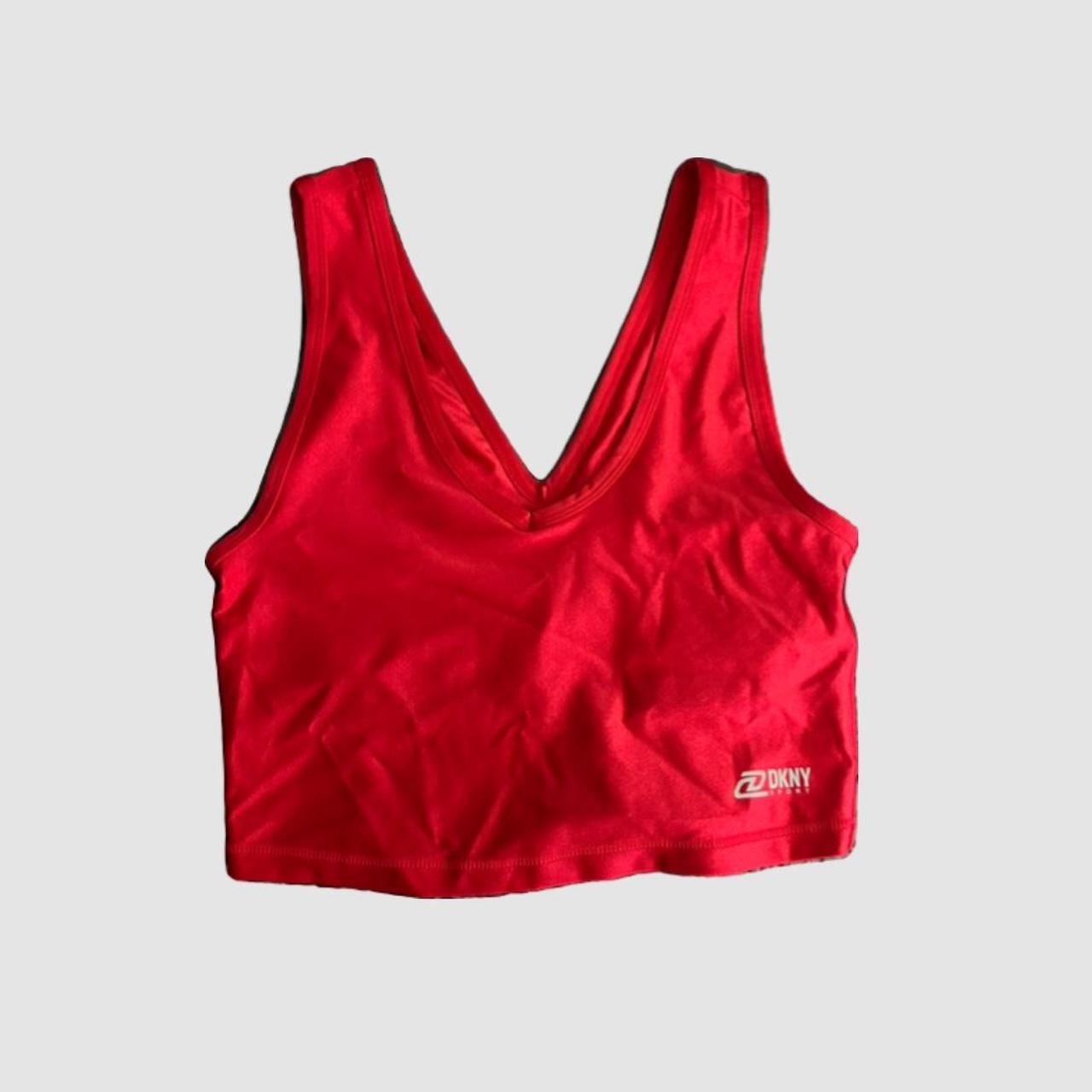 DKNY Sports Bra Size Medium Yoga Athletic Activewear - Depop