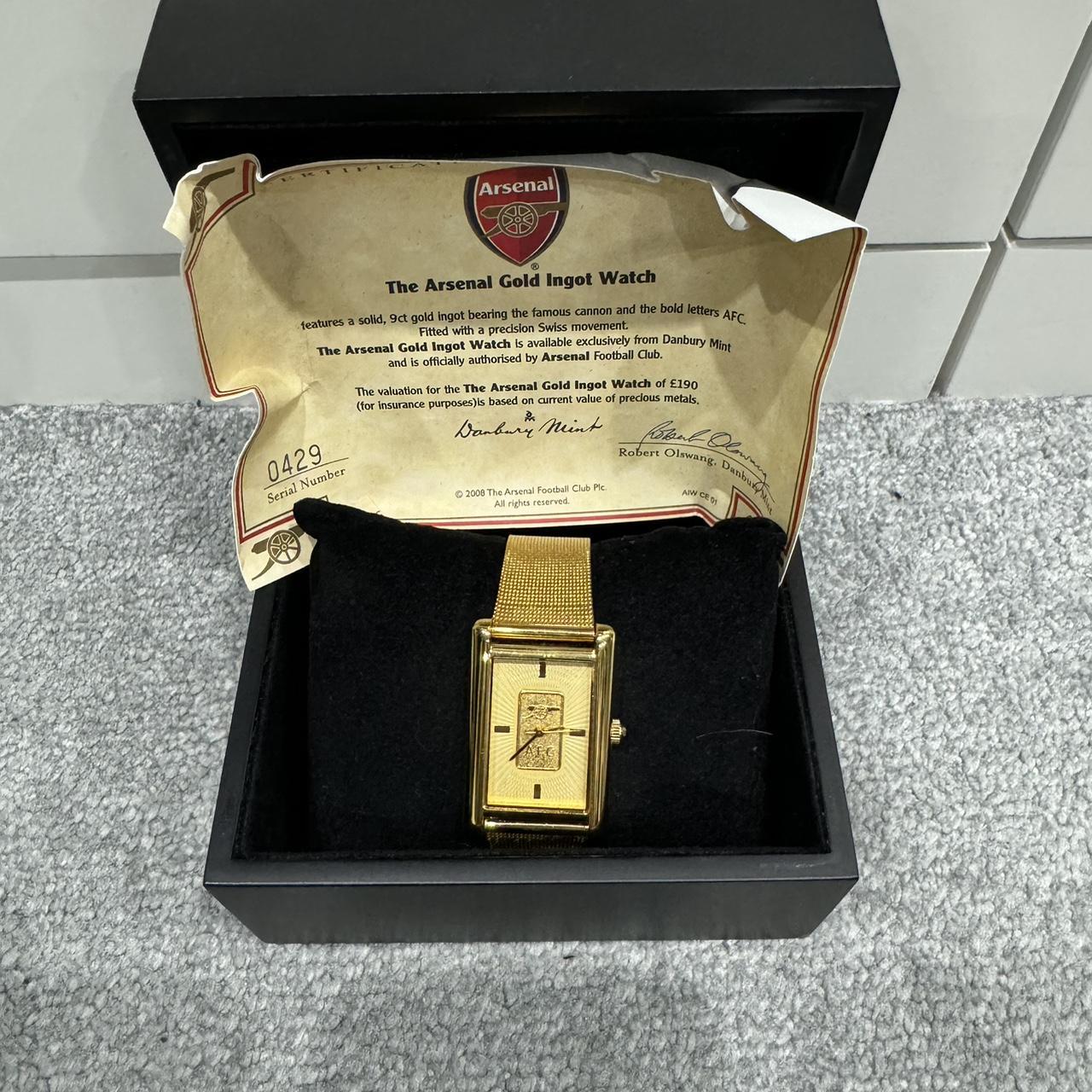 The Arsenal Gold Ingot Watch, Brand New, Boxed