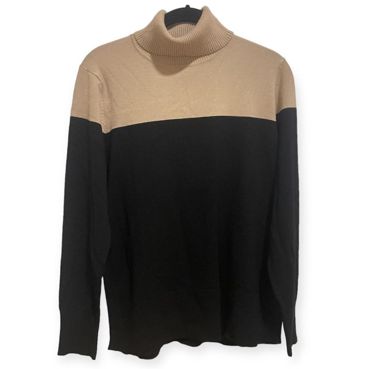 Cable and gauge sales turtleneck sweater