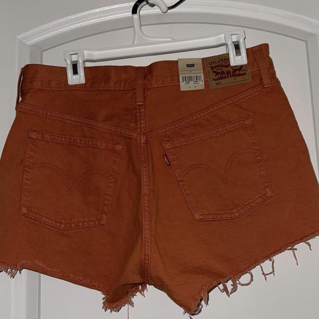 Burnt orange Levi 501 shorts New with tags Depop