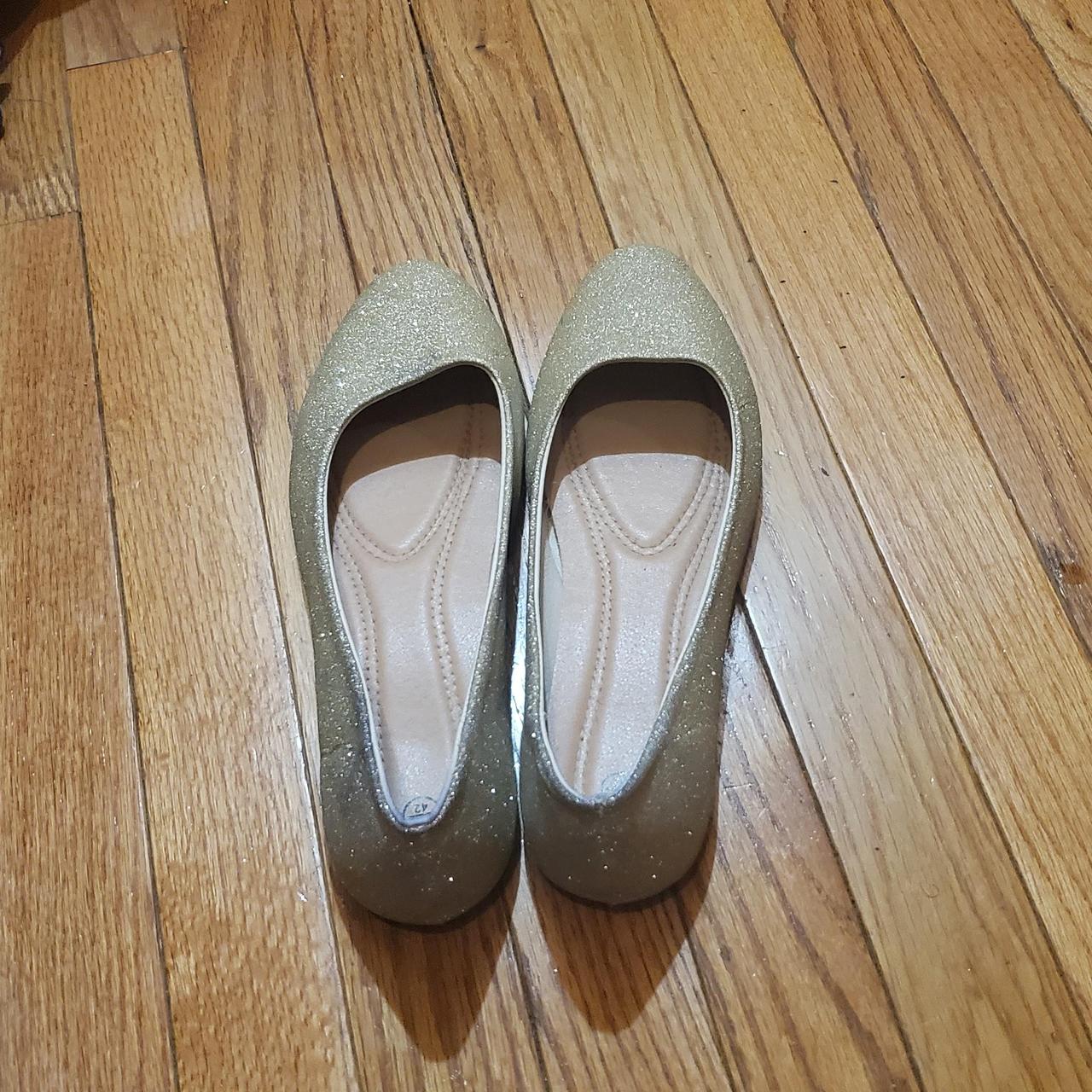 Womens silver flats size sales 11