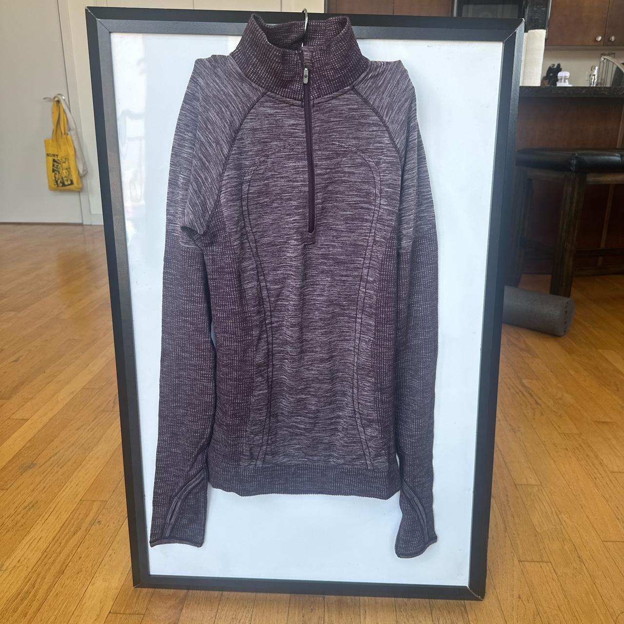 NWT Lululemon Purple Swiftly Wool 1 2 Zip Size 6 Depop