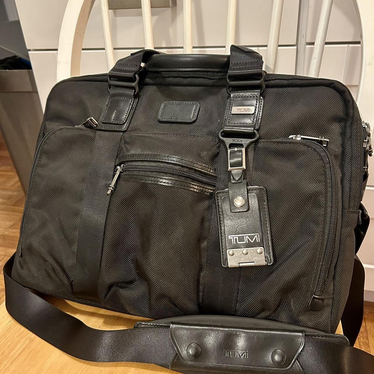 TUMI laptop bag briefcase black . New condition Depop