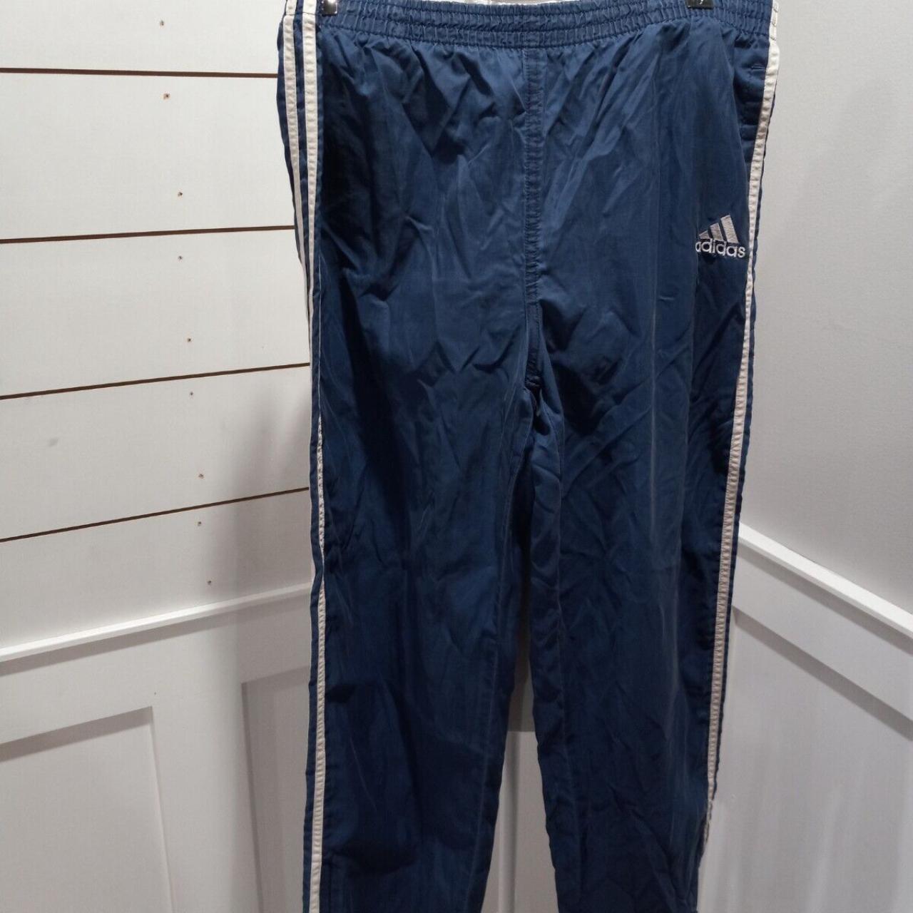 Vtg Adidas Men Nylon Track Running Pants Size... - Depop