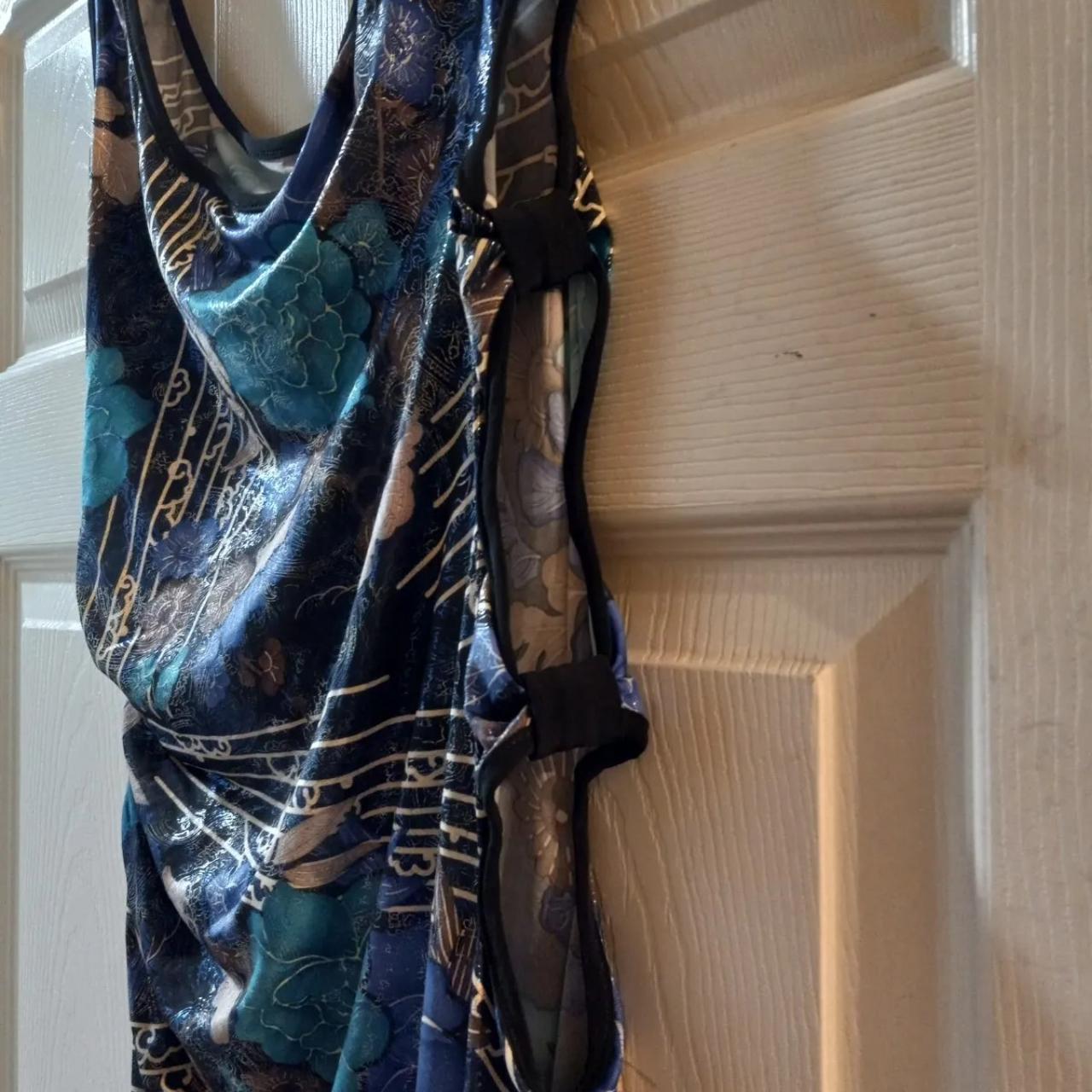 Kiki Open Shoulder Metallic Dress Cocktails Armpit... - Depop