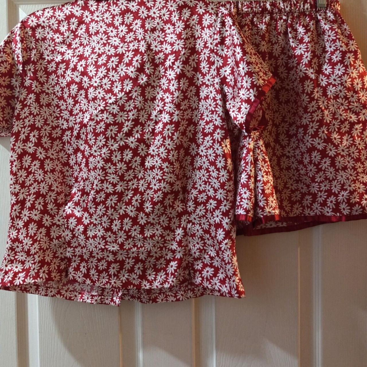 Vintage Esleep Women 2-Piece Satin Pajama Set Size... - Depop