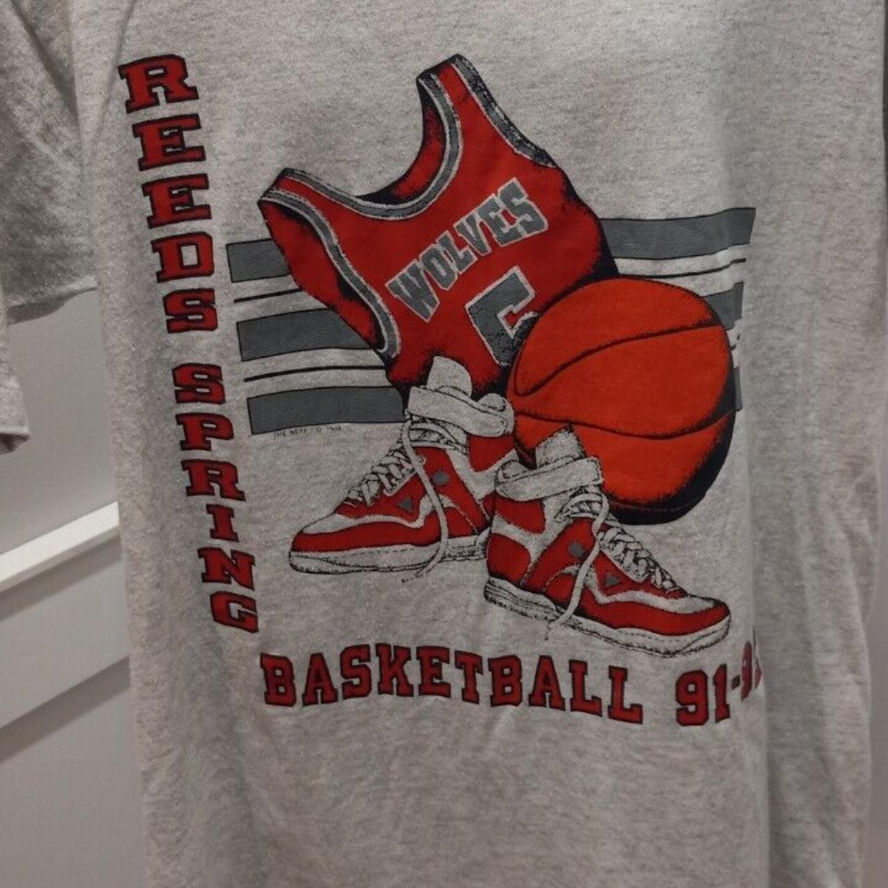 Vintage Reeds Spring Basketball Double Sided... Depop
