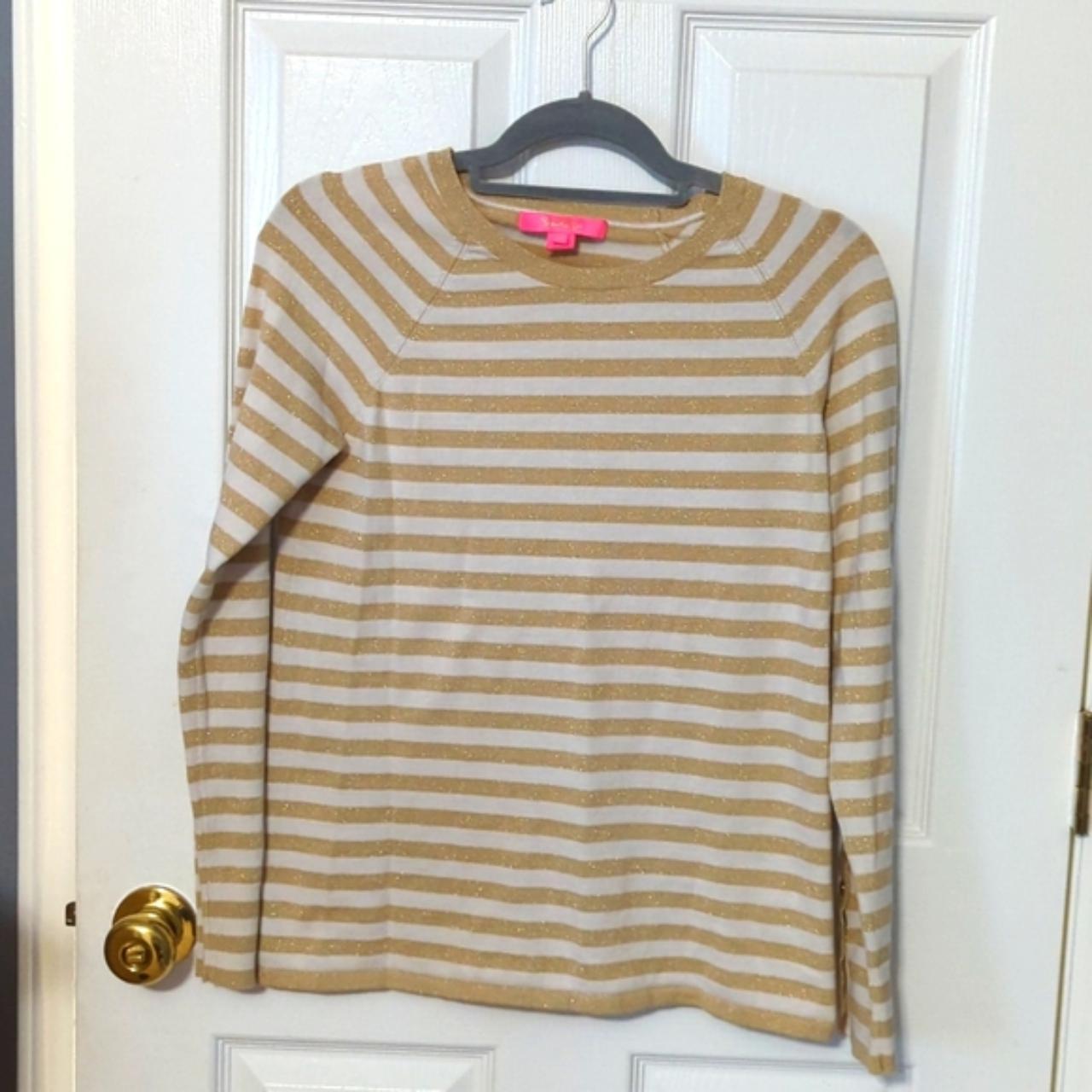 Lilly pulitzer store gold sweater