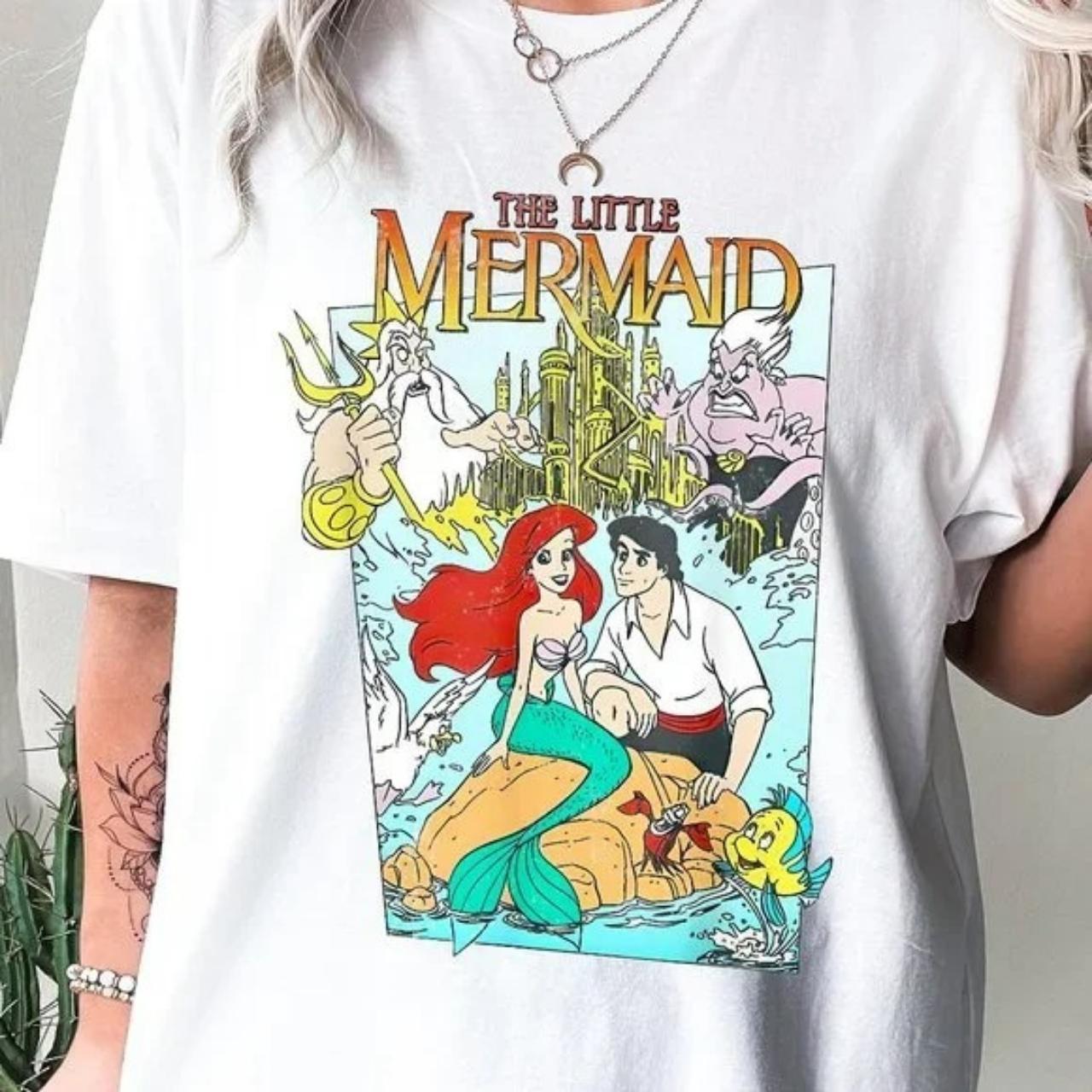 Unisex Vintage Disney The Little Mermaid Graphic - Depop