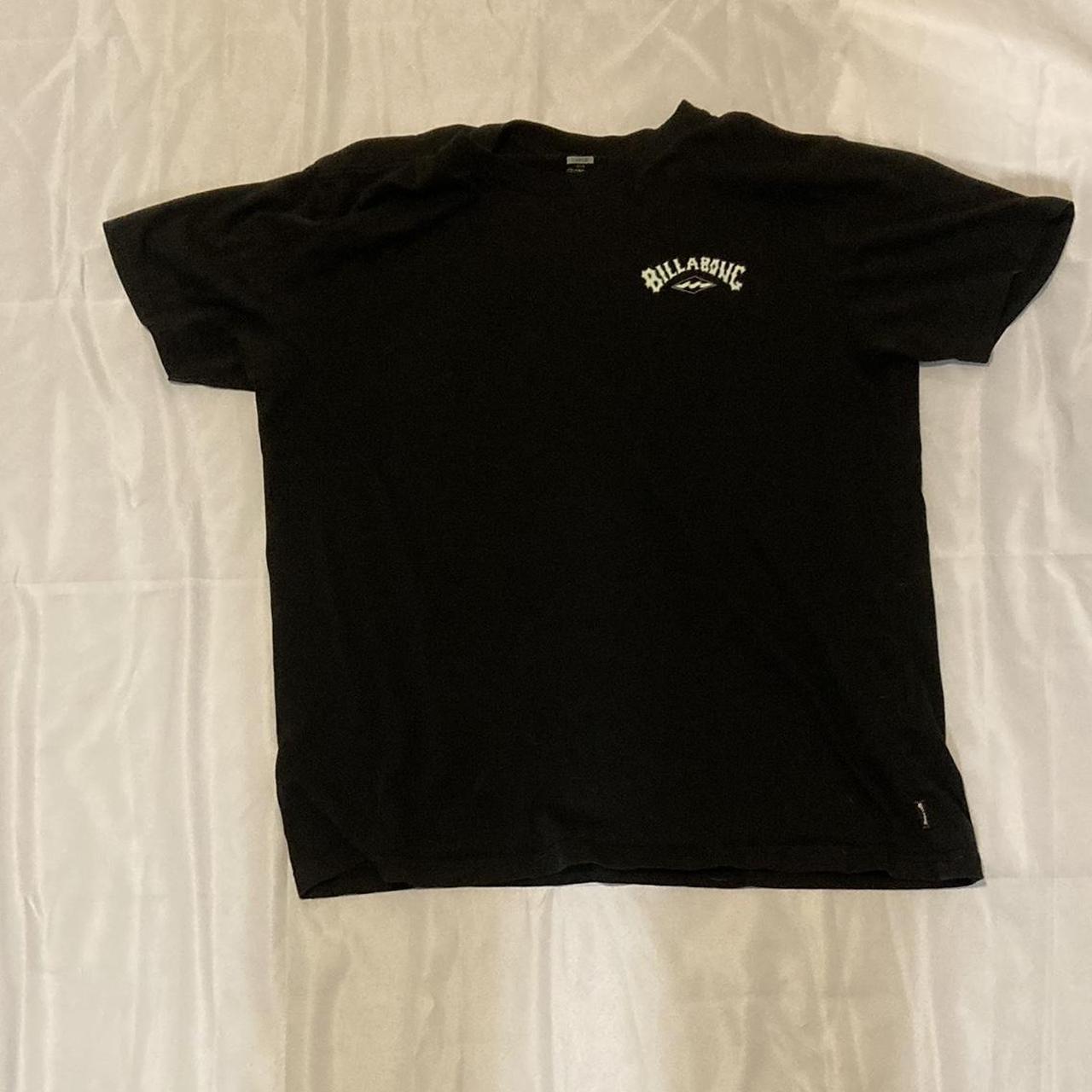 black billabong shirt cool graphic on the back... Depop