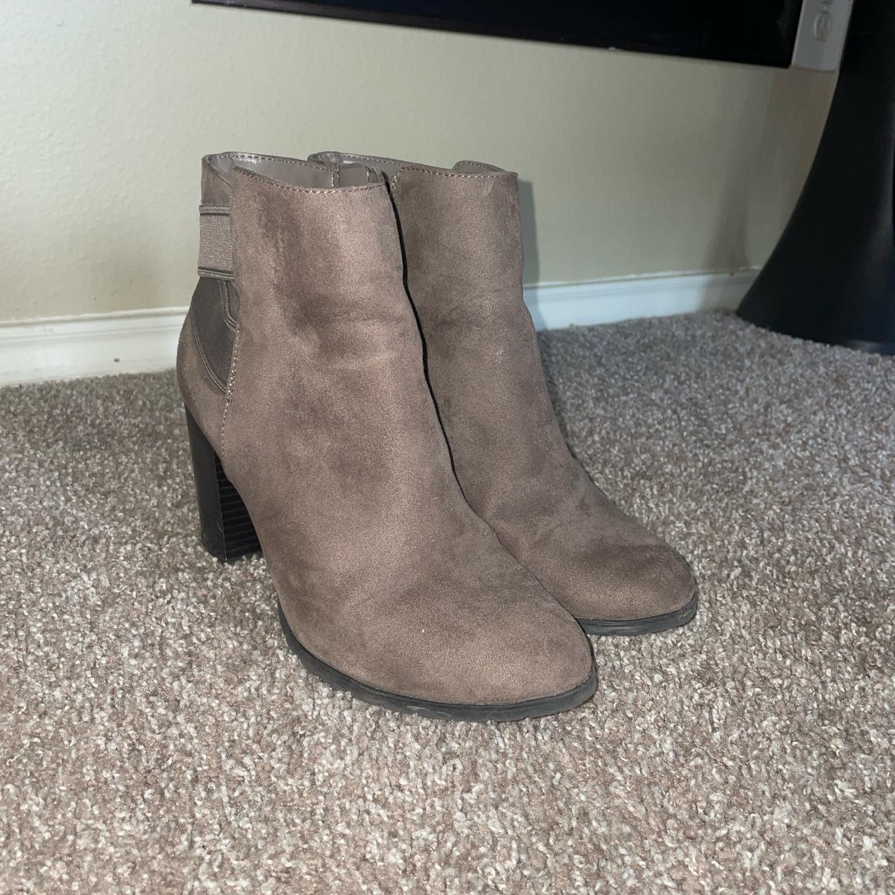 cute brown booties target brand cross fabric in