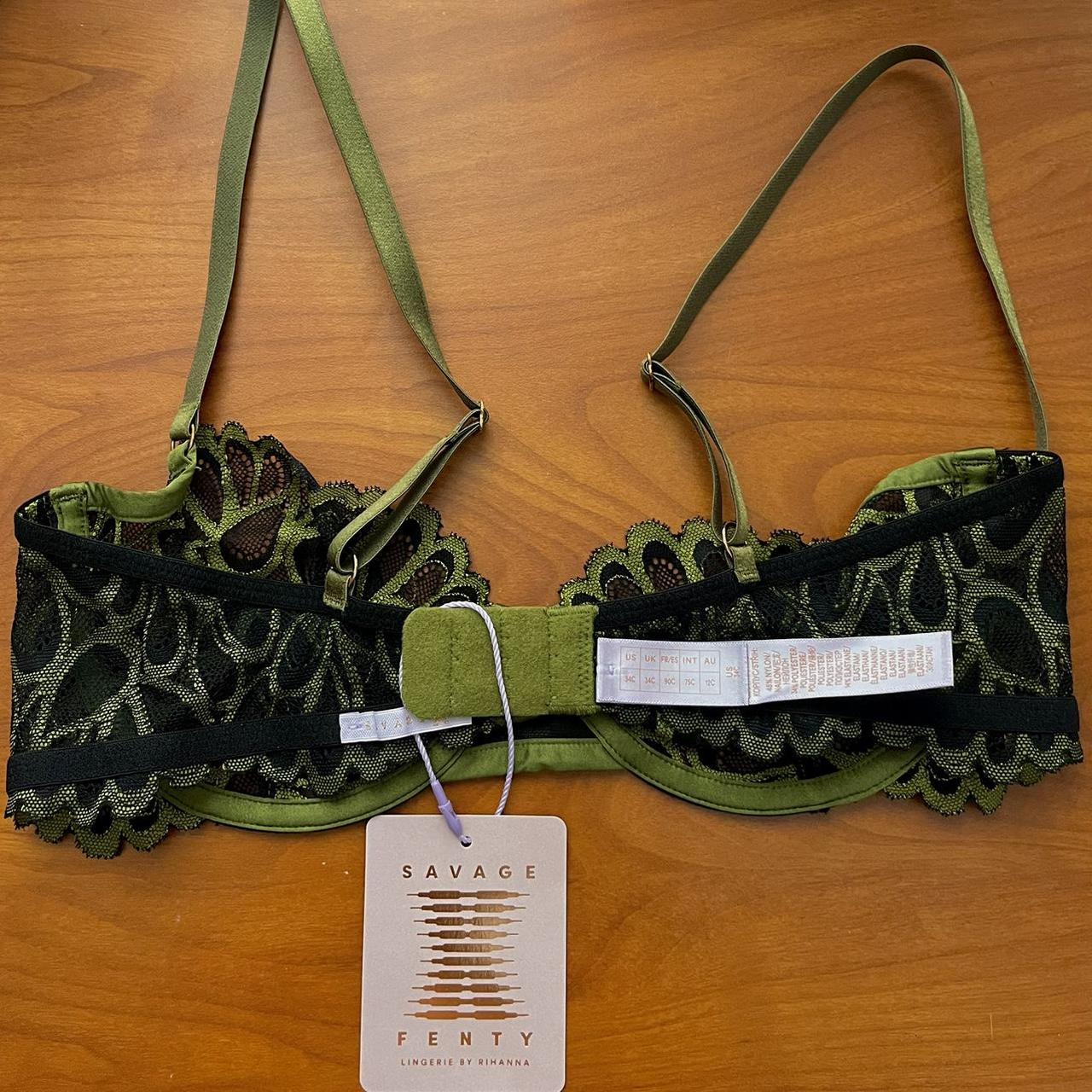 Savage x Fenty Black Lace Bralette brand new, never - Depop