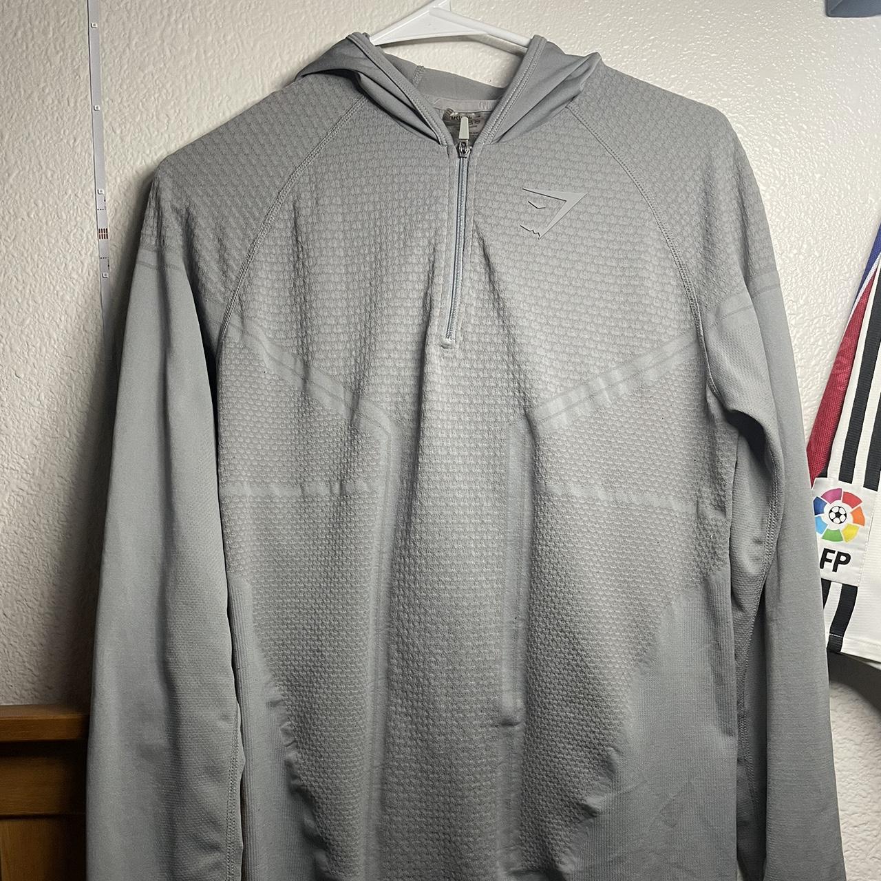 Gymshark Onyx Imperial Quarter-Zip long sleeve shirt... - Depop