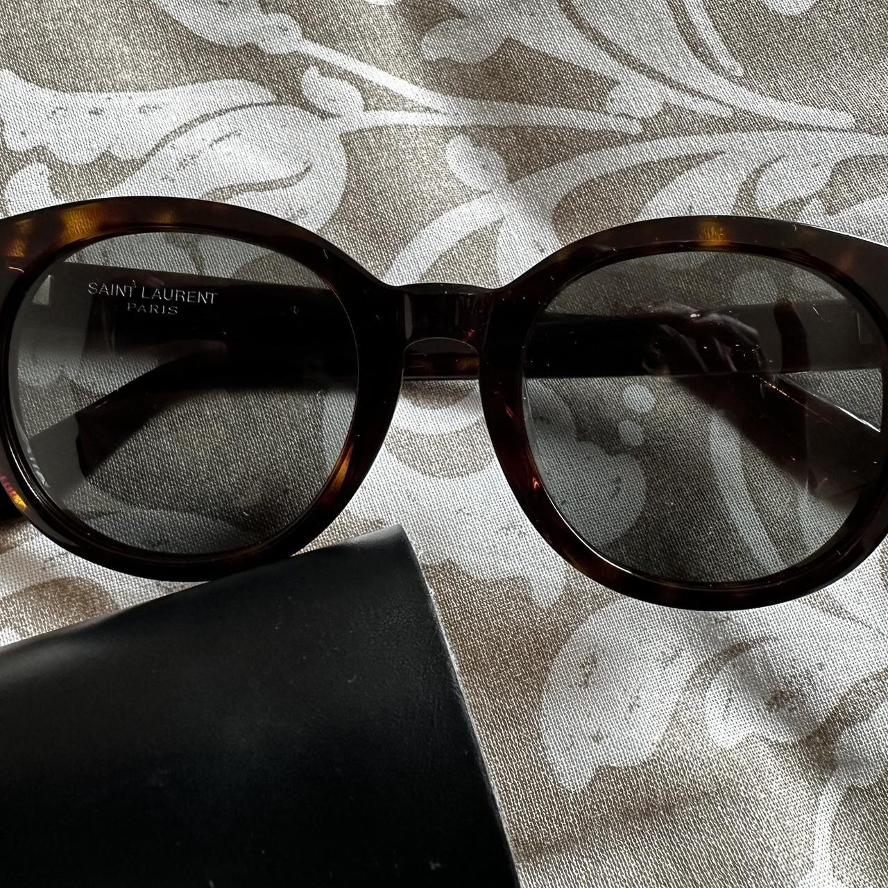 Saint Laurent Sunglasses Tortoise shell Lenses in... - Depop