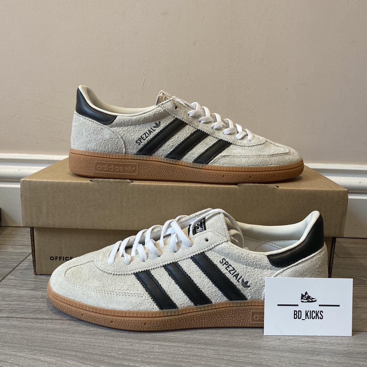 Adidas handball spezial - offwhite black gum - UK9 - Depop