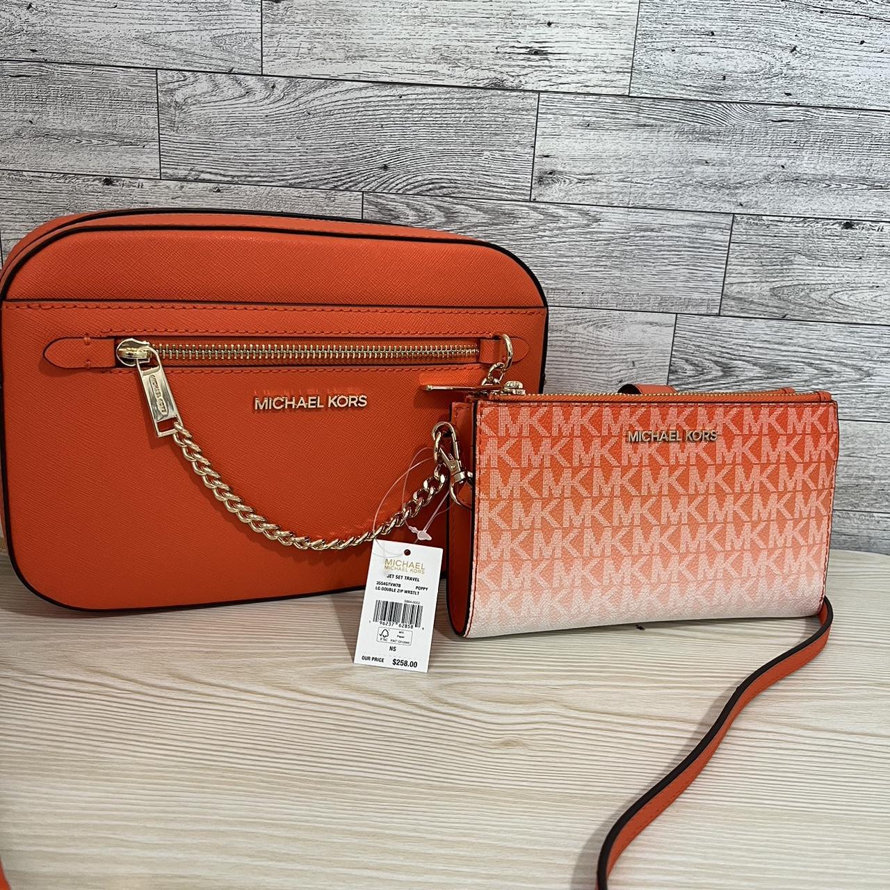 Michael kors orange crossbody bag best sale