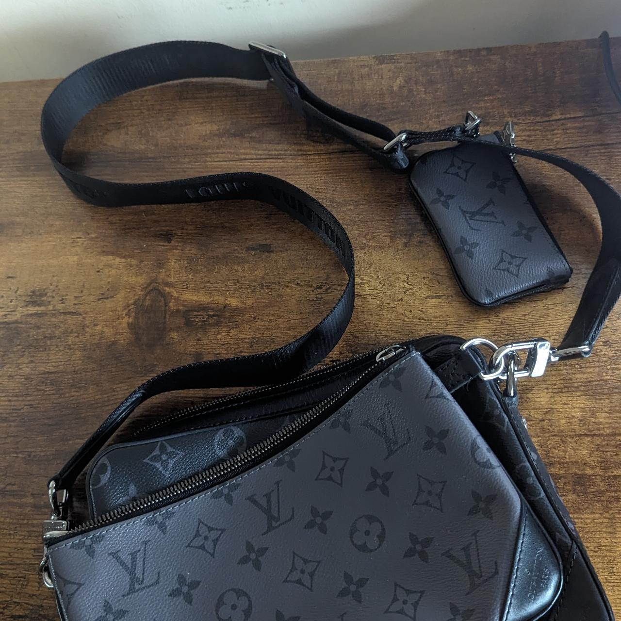 Louis Vuitton Trio Messenger Handbag Monogram Eclipse - Depop