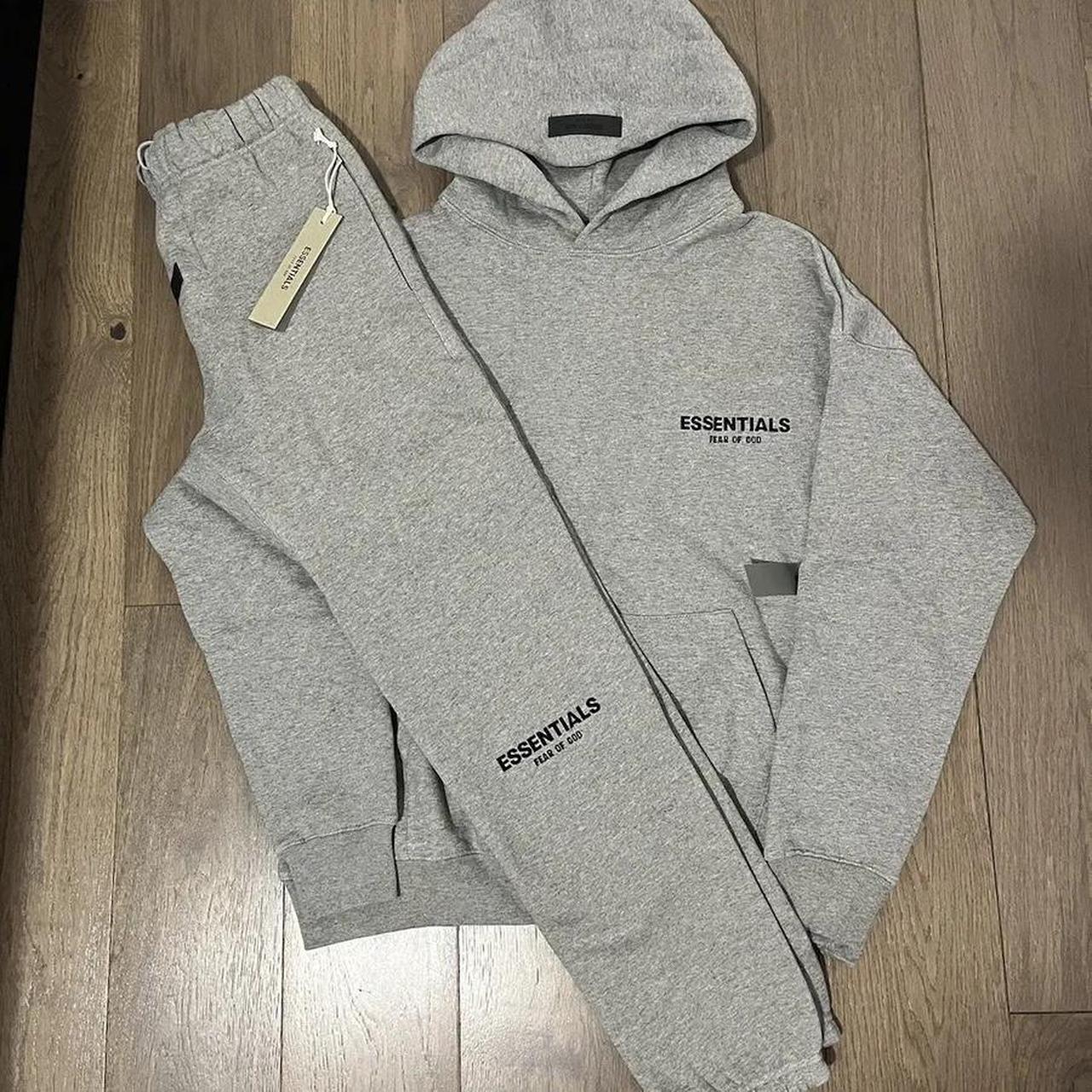 FOG Essentials SS22 Dark Grey Oatmeal Tracksuit - Depop